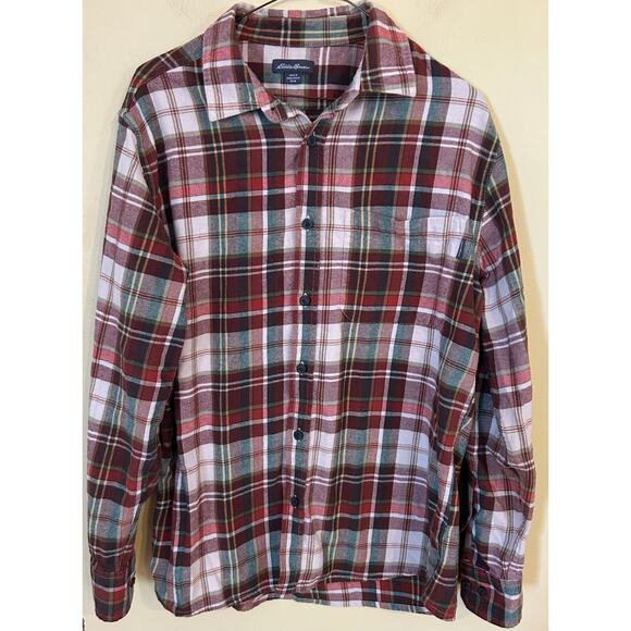 Mens Eddie Bauer flannel size medium - Picture 1 of 3